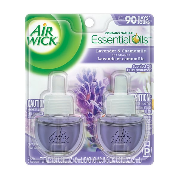 Air Wick Air Wick Lavender and Chamomile Scent Air Freshener Refill 1.34 oz Liquid 2 pk 6233878473 - main